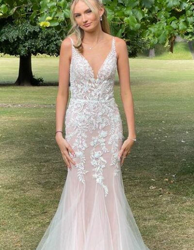 White prom dress